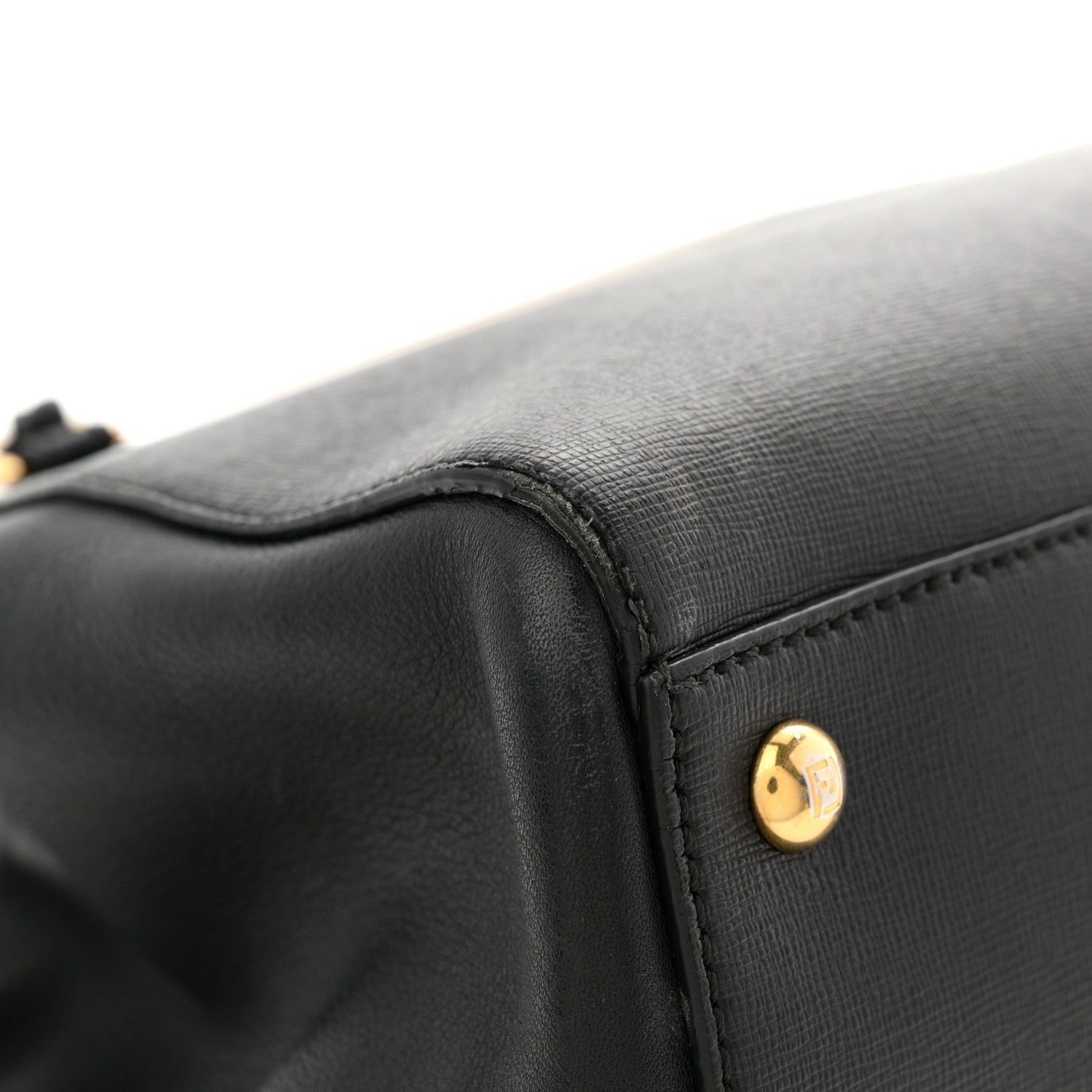 Fendi Vitello Elite Petite 2Jours Tote Black 11 of 12
