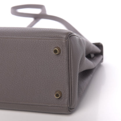Hermes Togo Kelly Retourne 28 Etain 12 of 13