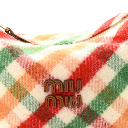 Miu Miu Wool Plaid Pouch Multicolor 7 of 9