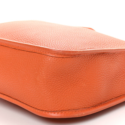 Hermes Taurillon Clemence Vespa PM Orange 10 of 11