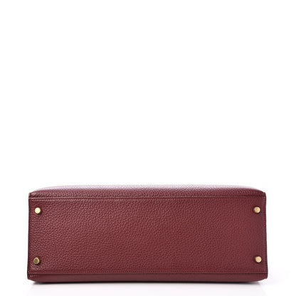 Hermes Fjord Kelly Sellier 35 Rouge H 9 of 36