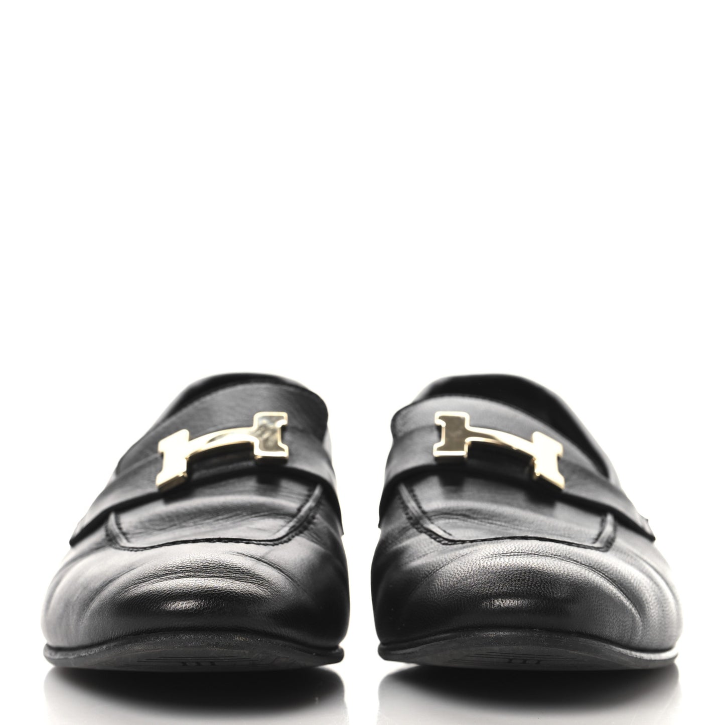 Goatskin Womens Paris Loafers 39 Black