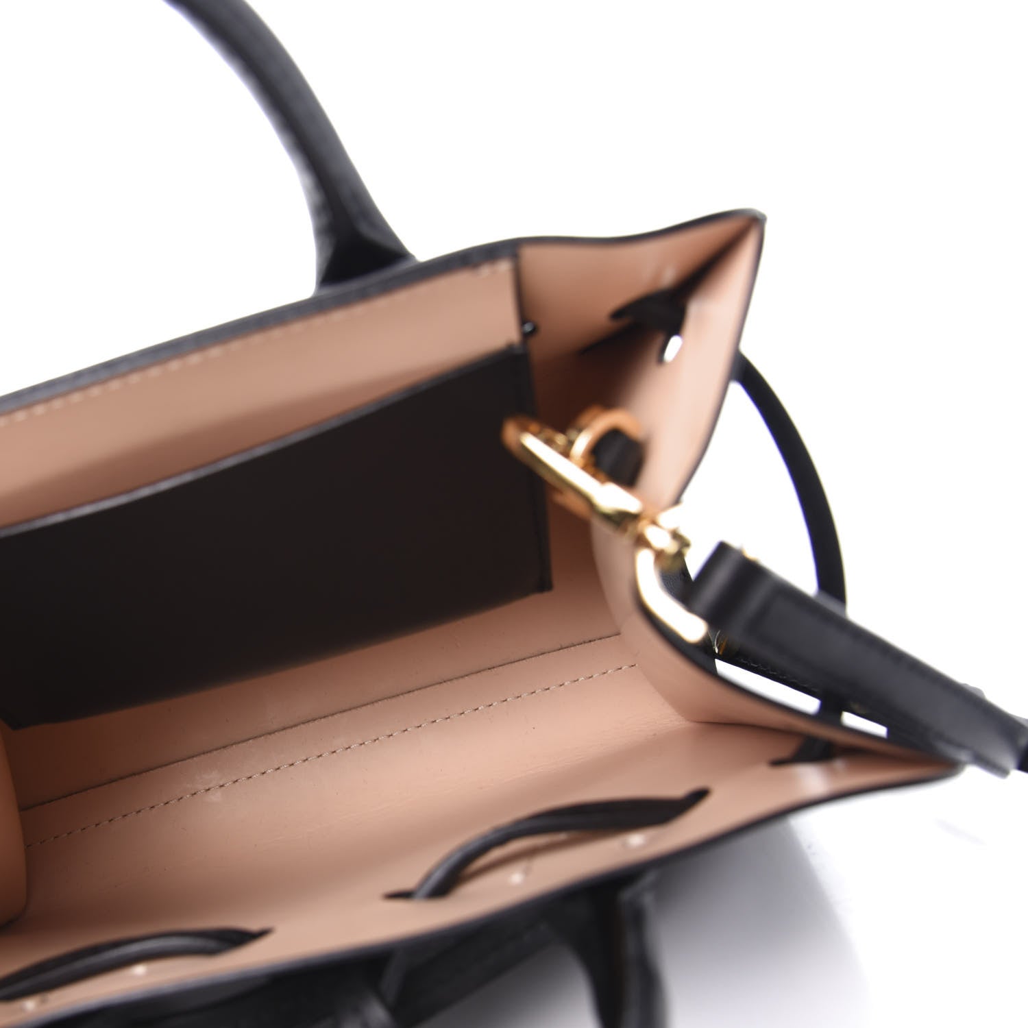 Mansur Gavriel Calfskin Mini Mini Sun Bag Black Rosa 5 of 8