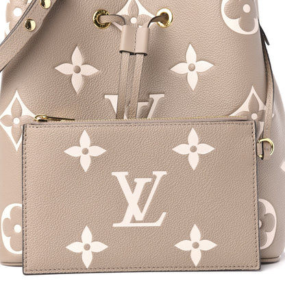 Louis Vuitton Empreinte Monogram Giant Neonoe MM Tourterelle Creme 12 of 14