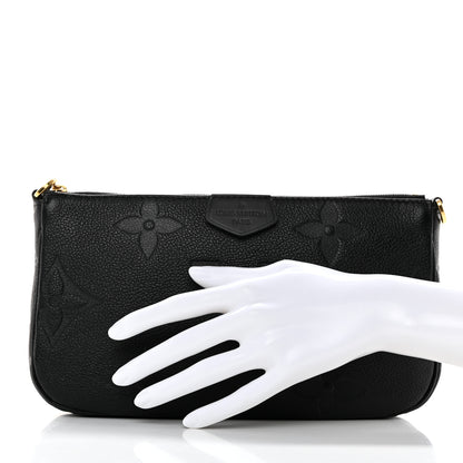 Louis Vuitton Empreinte Monogram Giant Multi Pochette Accessories Large Pochette Black 2 of 8