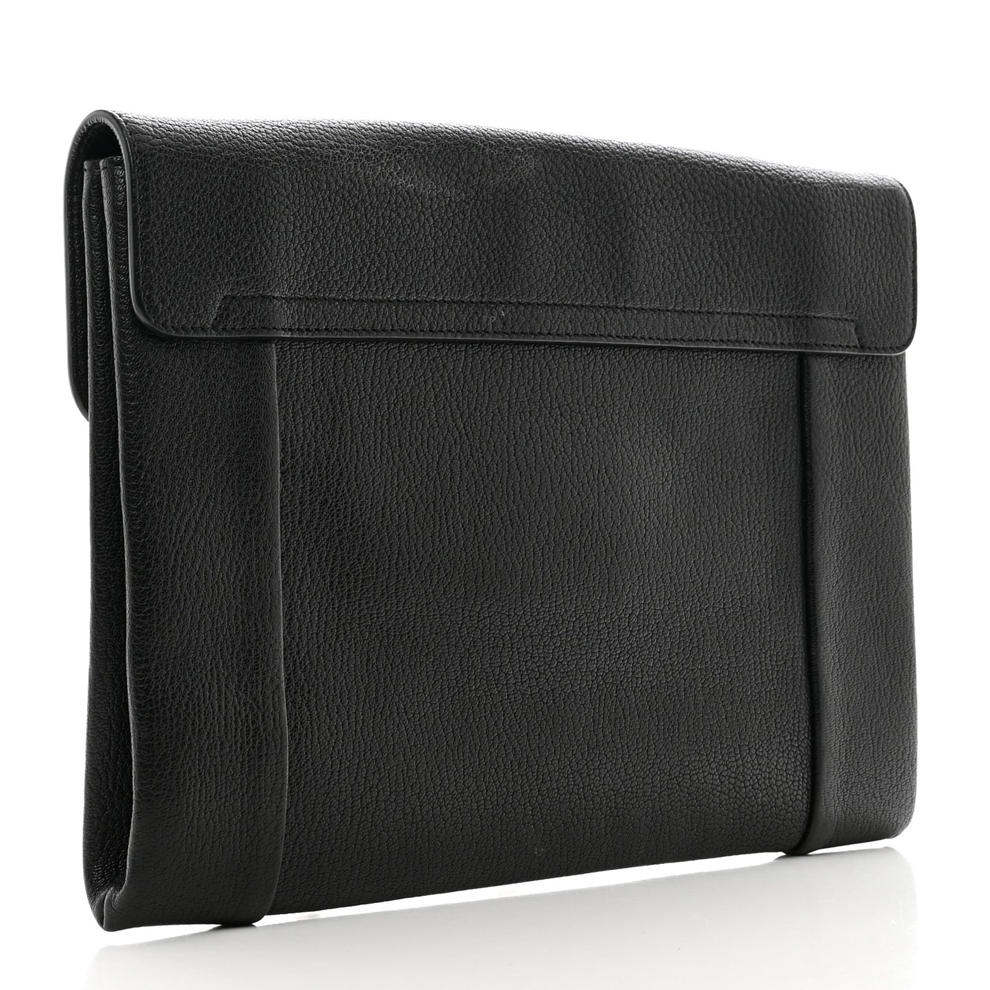 Elsie Goatskin Clutch Black