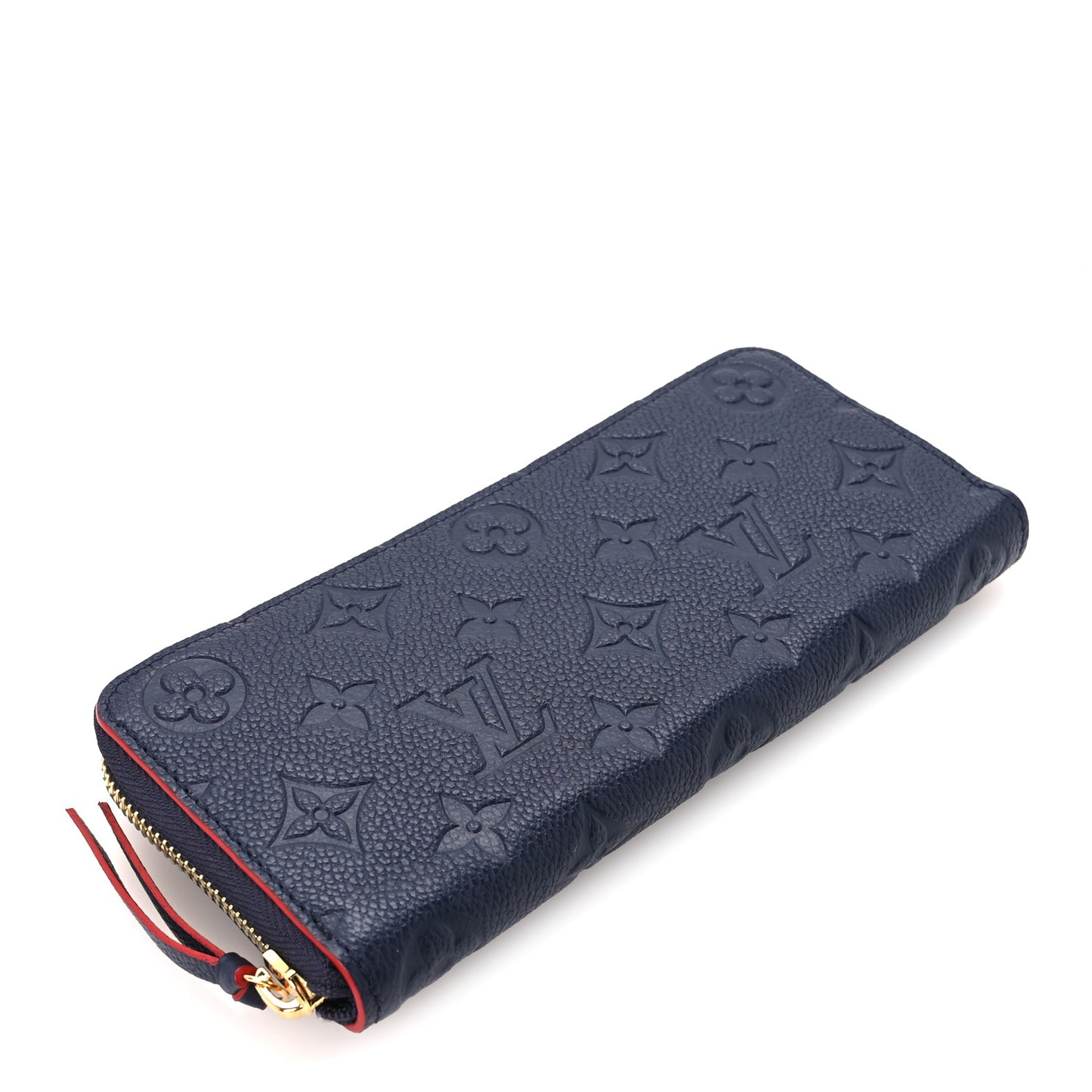 Empreinte Clemence Wallet Marine Rouge