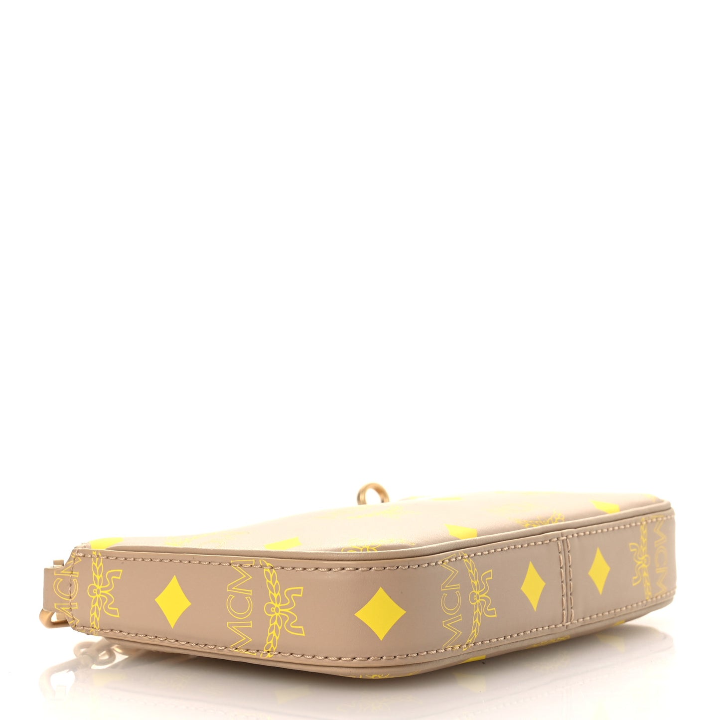 Calfskin Color Splash Mini Pouch on Chain Croissant