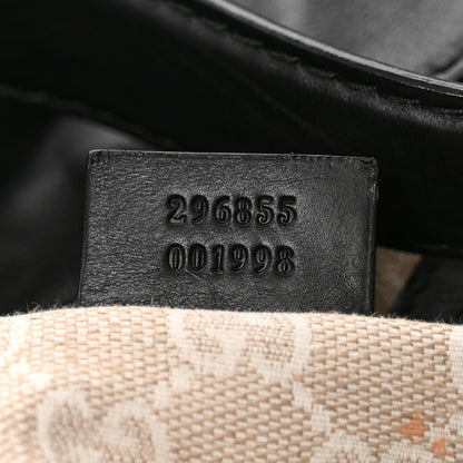 Gucci Calfskin Large Soft Stirrup Shoulder Bag Black 7 of 10