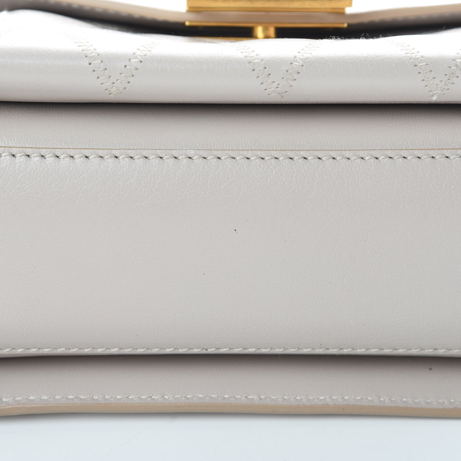 Givenchy Goatskin Quilted Small GV3 Shoulder Bag Natural 12 of 12