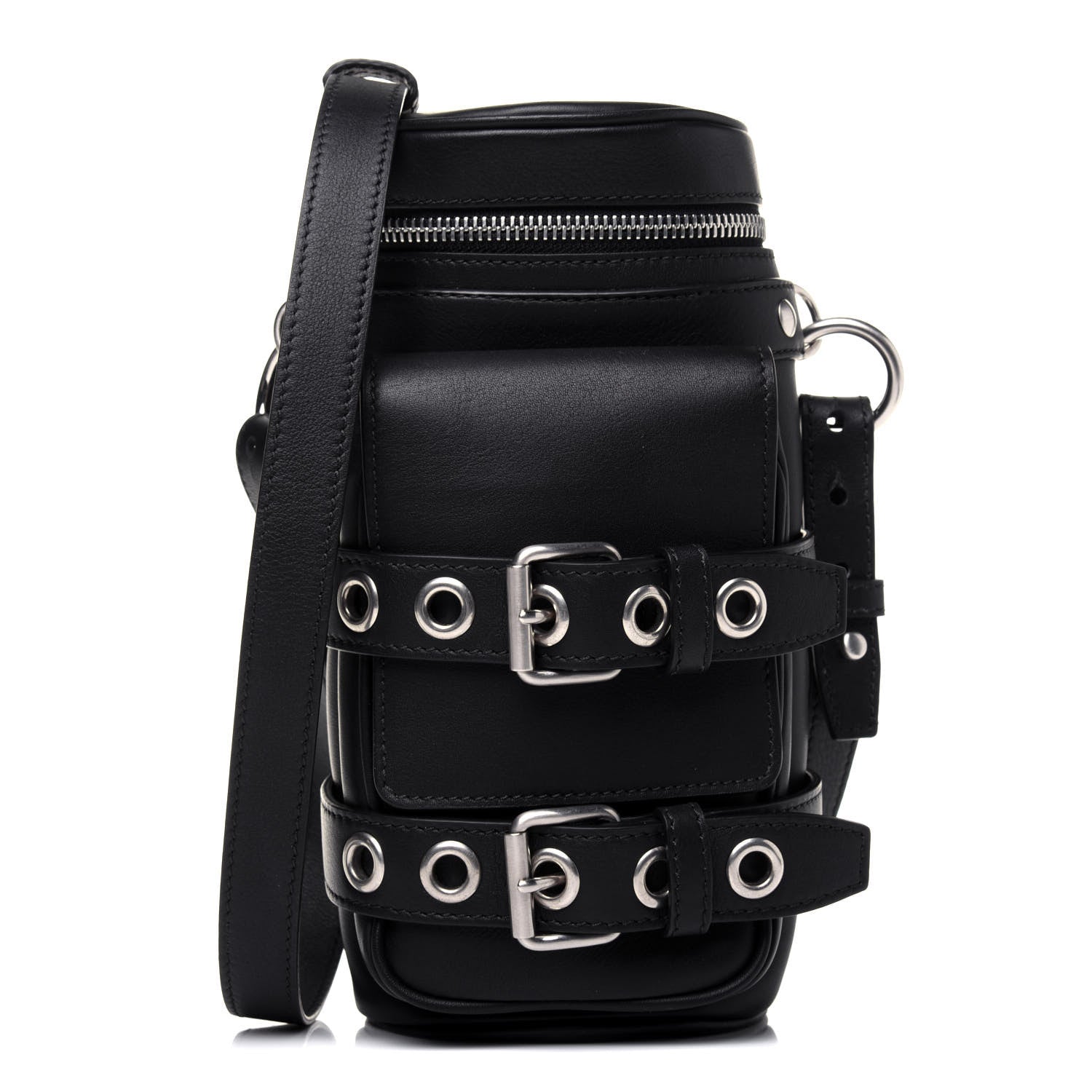 Versace Calfskin Bottle Crossbody Black 1 of 18