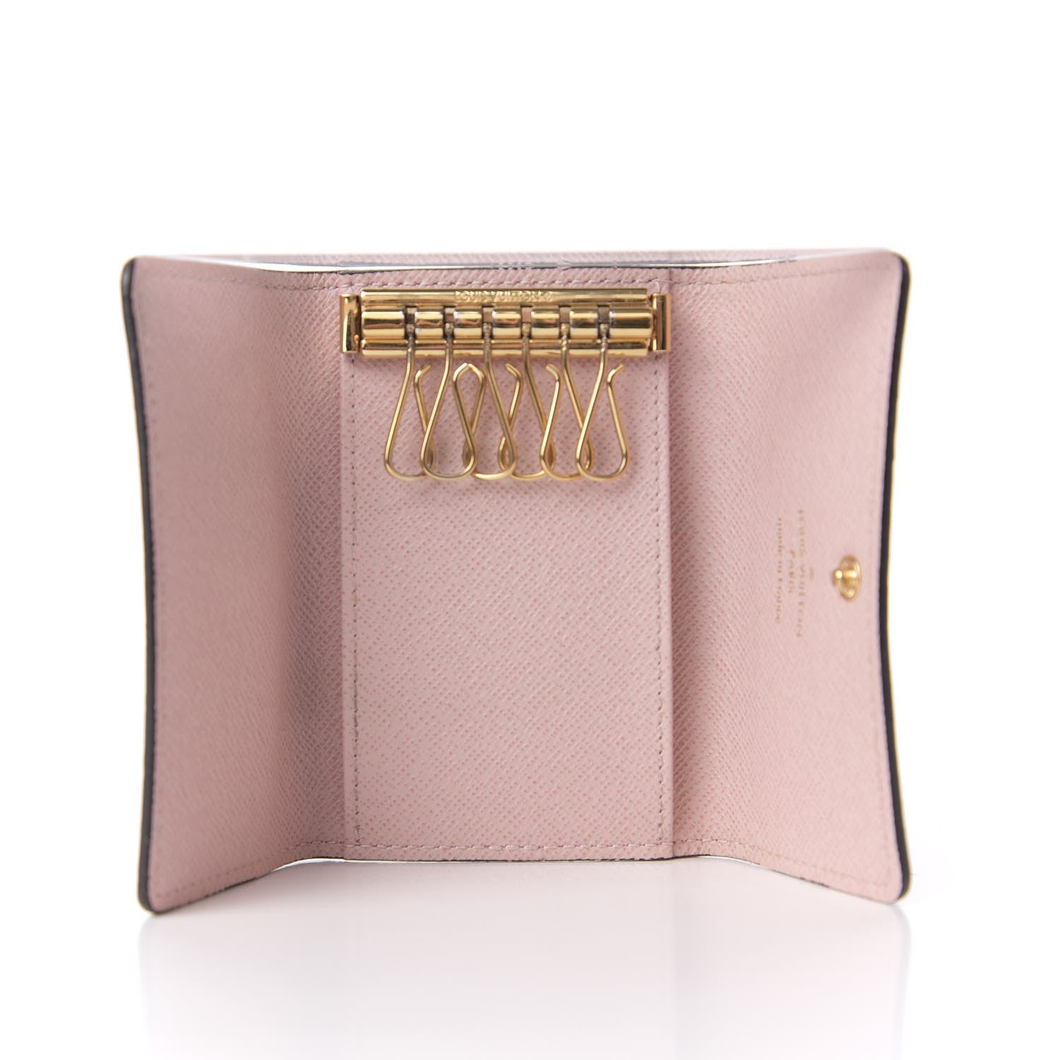 Louis Vuitton Damier Ebene Multicles 6 Key Holder Rose Ballerine 5 of 7