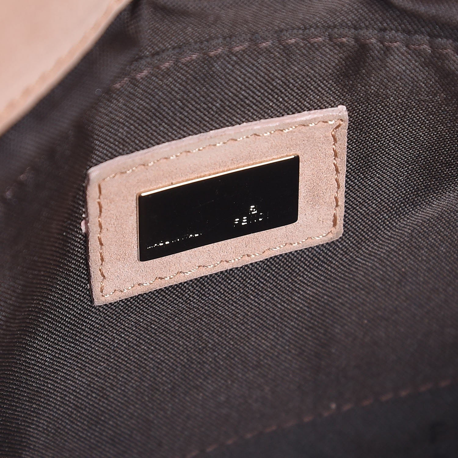 Fendi Suede Zucca Baguette Pink 6 of 13