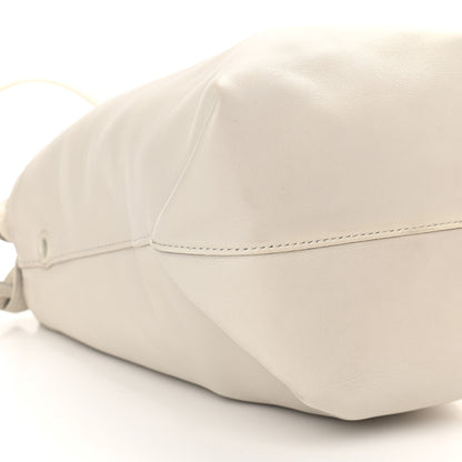 Saint Laurent Lambskin Small Teddy Bucket Bag White 10 of 11