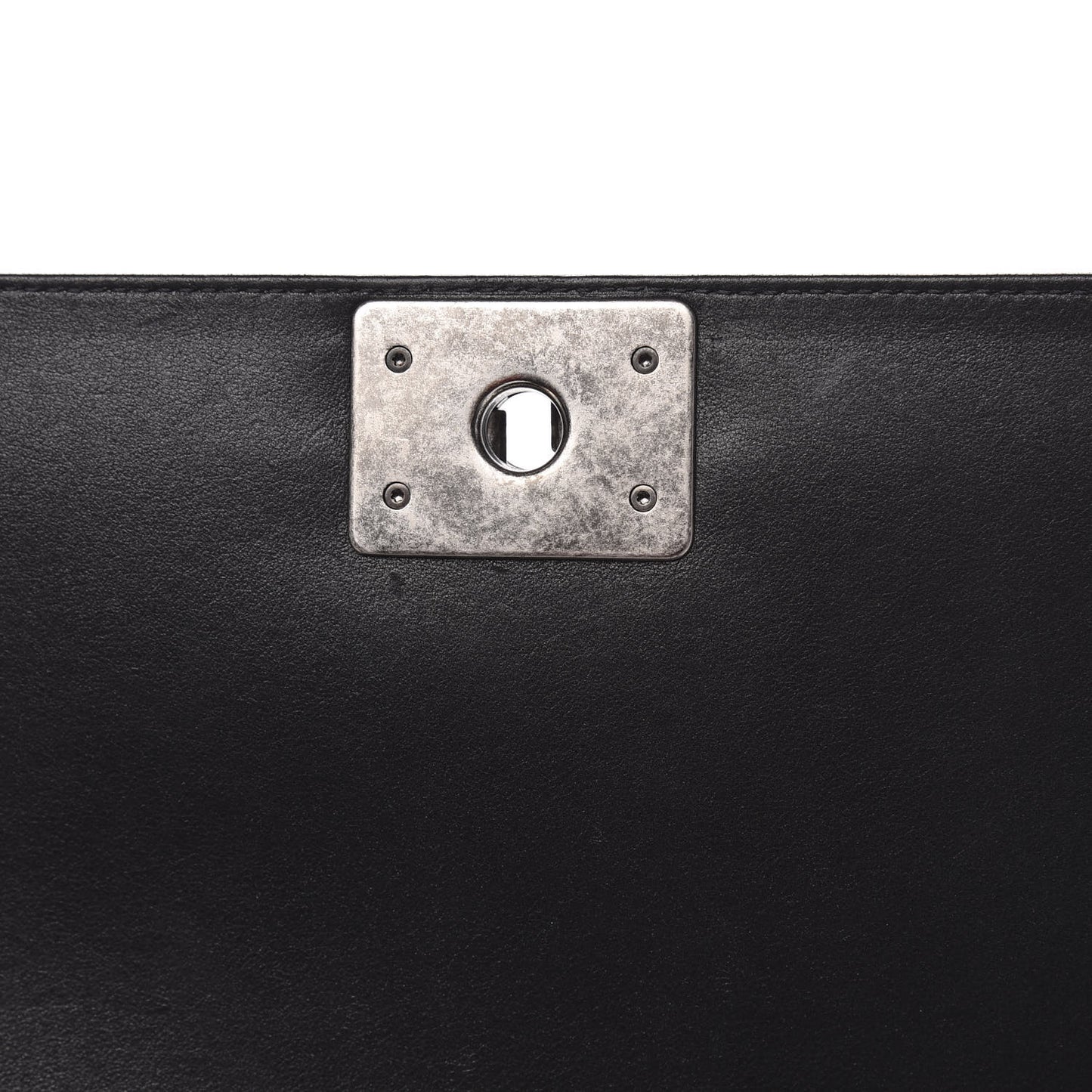Calfskin Quilted New Medium Boy Flap Black