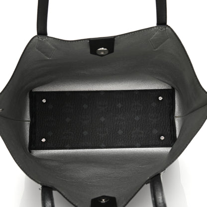 MCM Grained Calfskin Medium Yris Shopper Tote Black 5 of 16