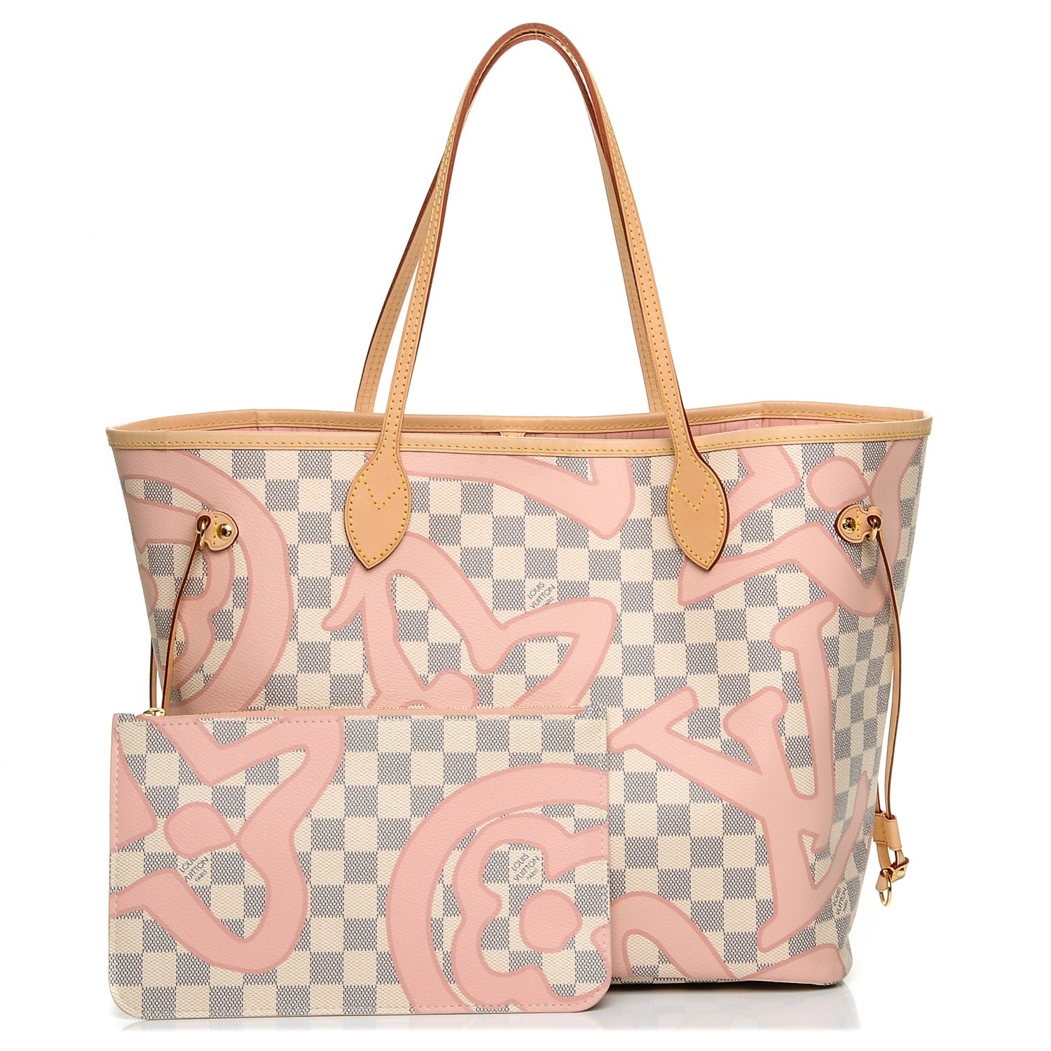 Louis Vuitton Damier Azur Tahitienne Neverfull MM 1 of 7