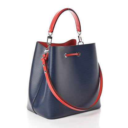 Louis Vuitton Epi Neonoe Indigo Coquelicot 2 of 9