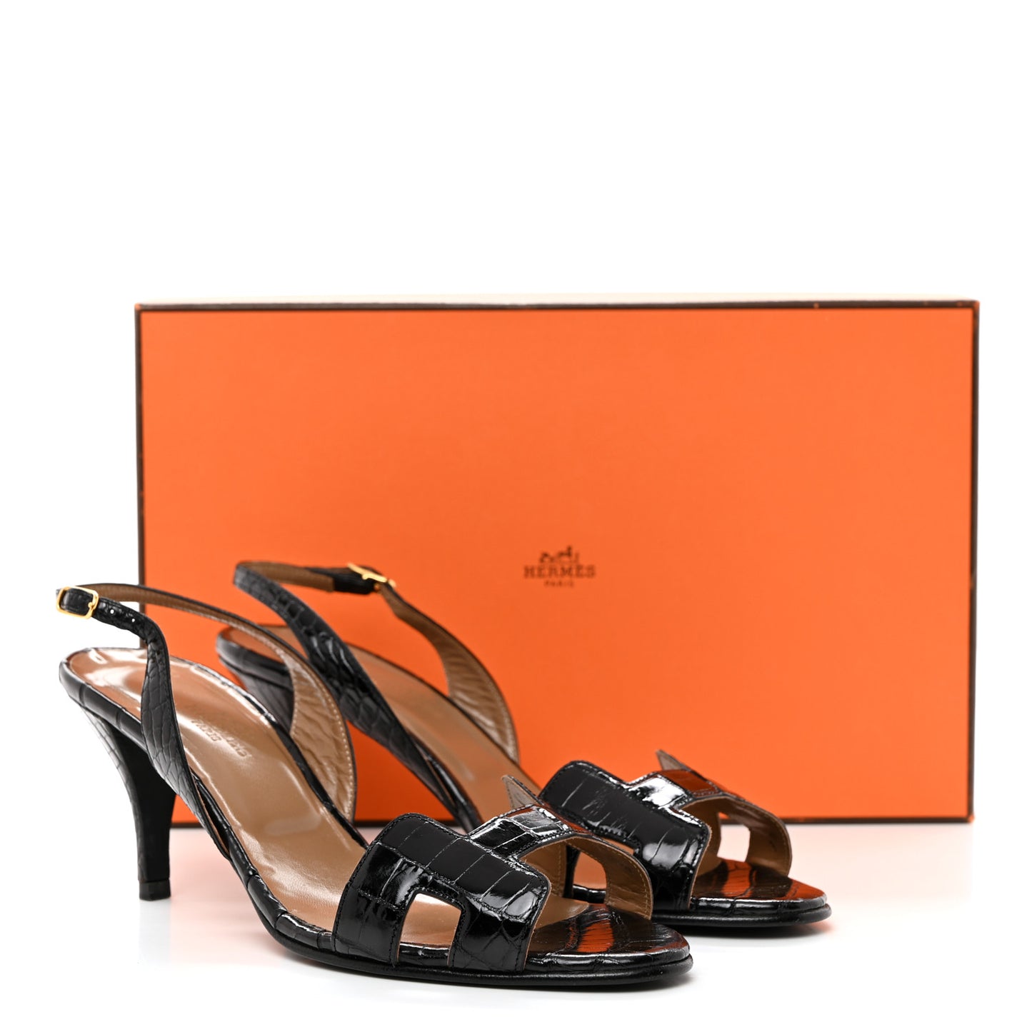 Alligator Night 70 Sandals 38 Black