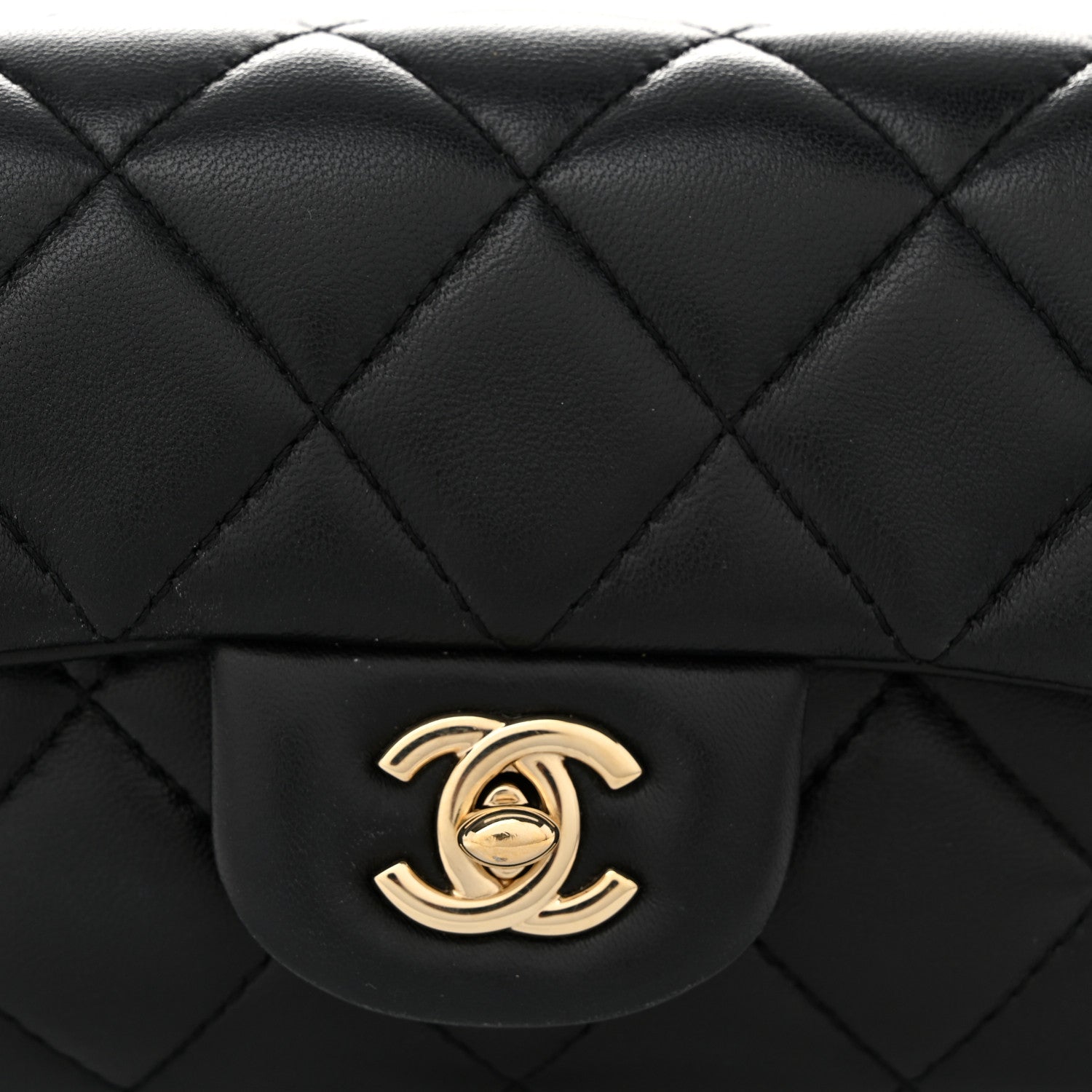 Chanel Lambskin Quilted Mini My Precious Waist Bag Black 8 of 10