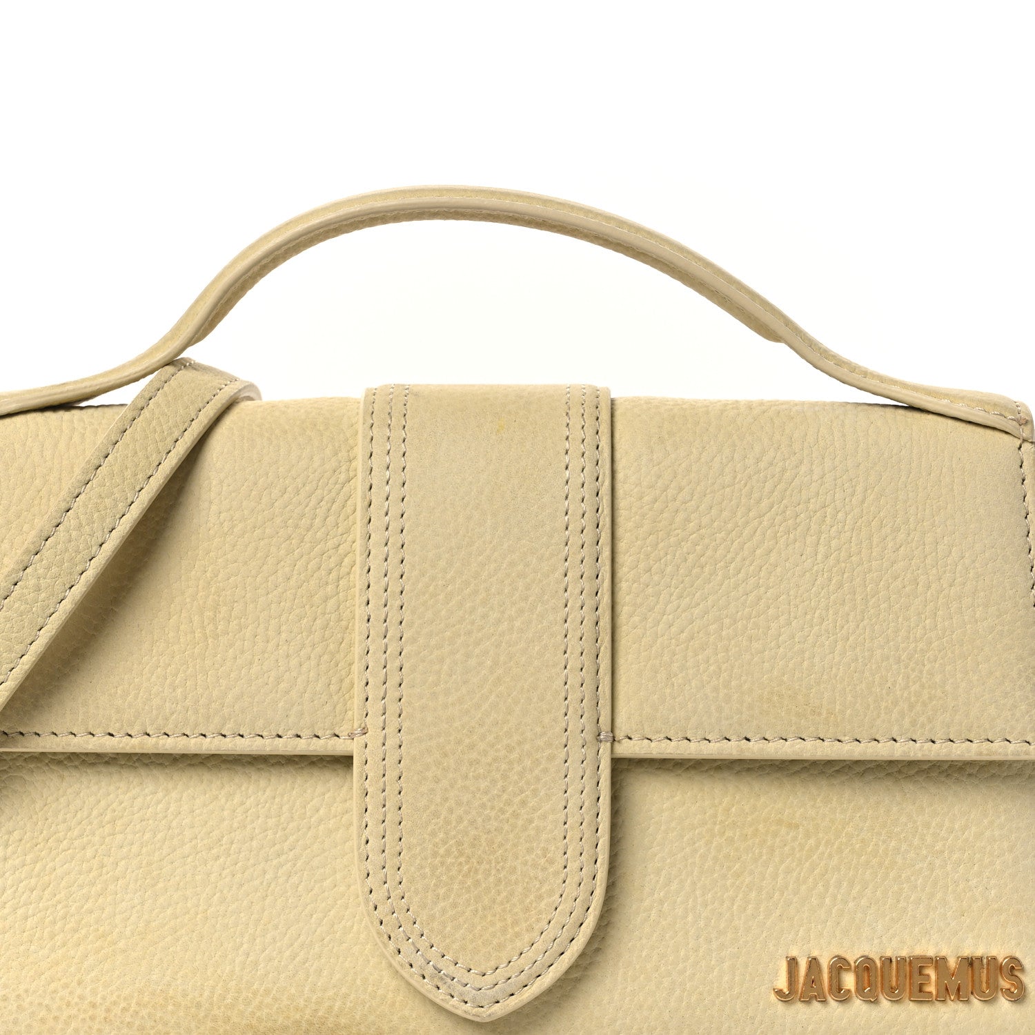 Jacquemus Grained Calfskin Le Grand Bambino Light Yellow 7 of 15