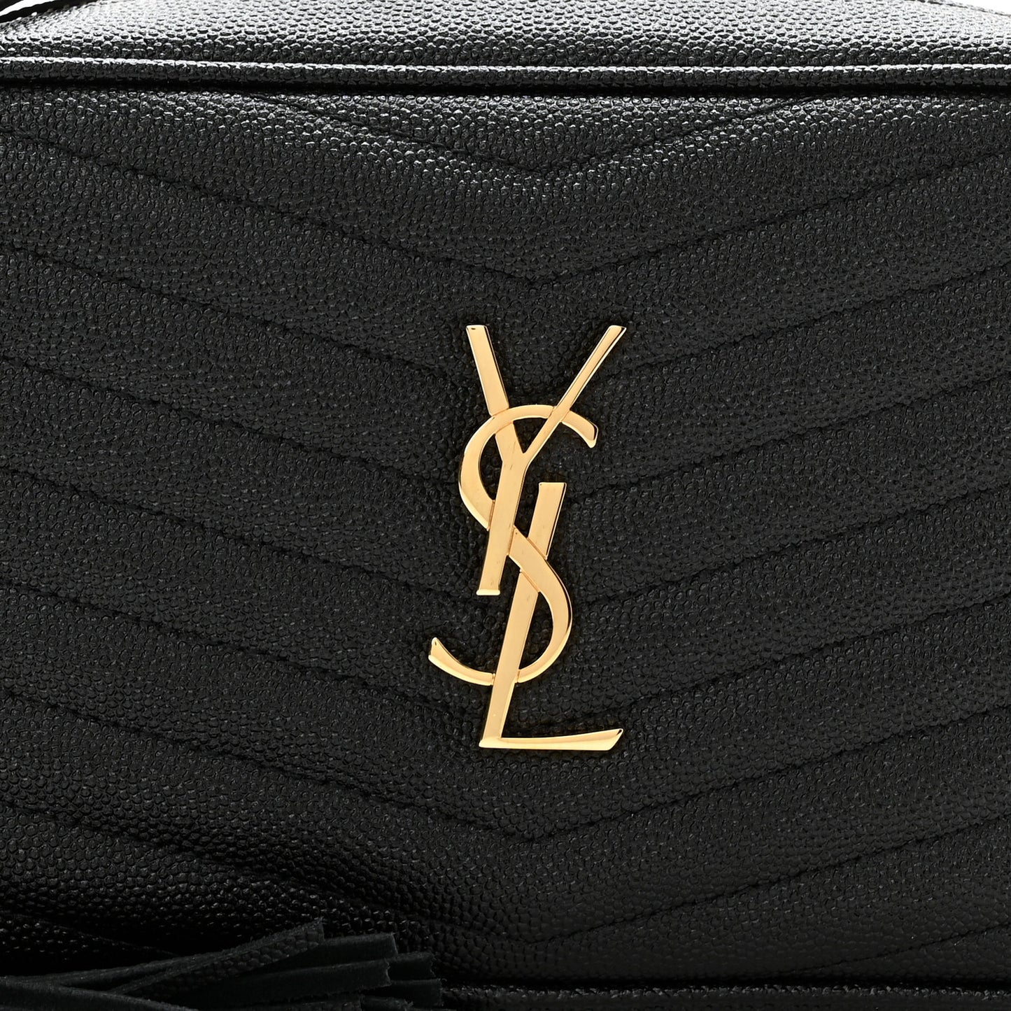 Grain De Poudre Matelasse Monogram Mini Lou Camera Bag Black