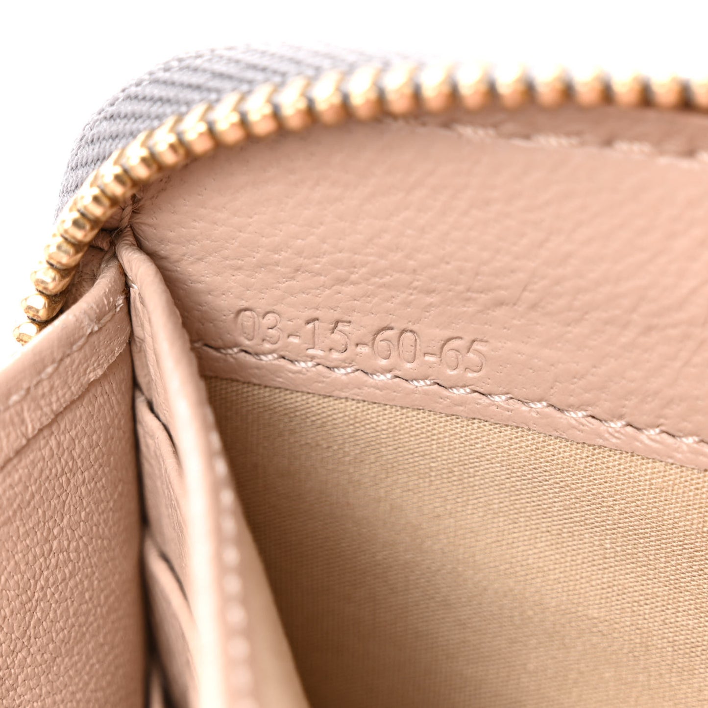 Calfskin Marcie Long Zip Around Wallet Cashmere Grey