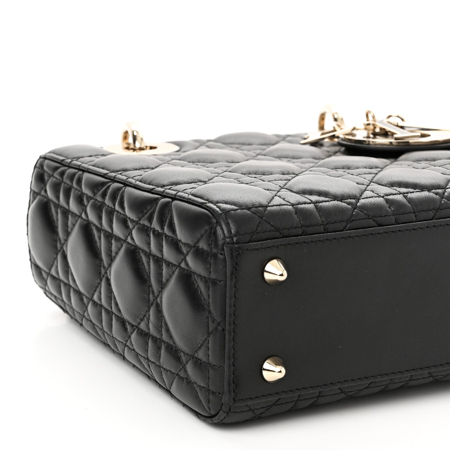 Lambskin Cannage Small My ABCDior Lady Dior Black