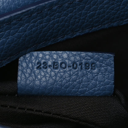 Christian Dior Grained Calfskin Saddle Pouch Blue 6 of 6