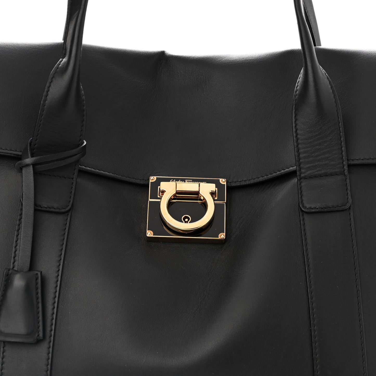 Calfskin Large Sookie Satchel Black