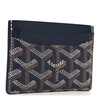 Goyard Goyardine Saint Sulpice Card Holder Navy 3 of 6