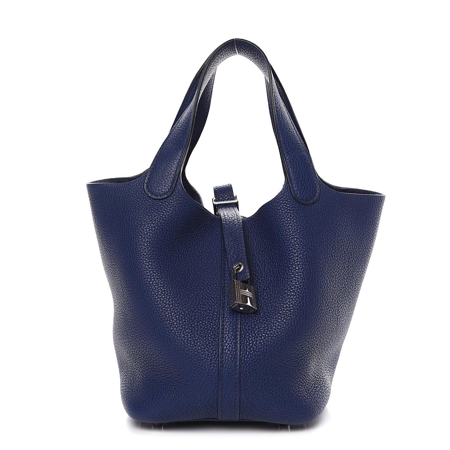 Hermes Taurillon Maurice Picotin Lock 18 PM Bleu Saphir 1 of 9