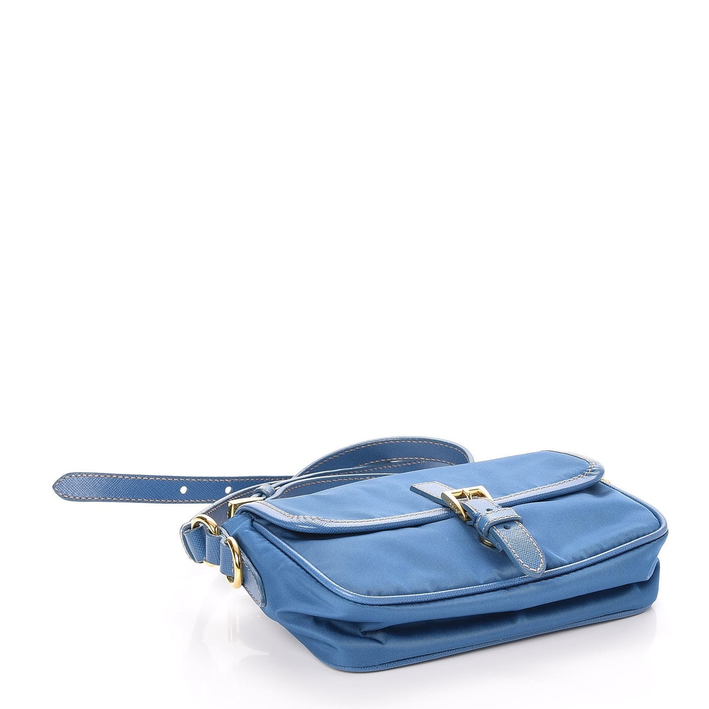 Tessuto Nylon Crossbody Bag Turchese