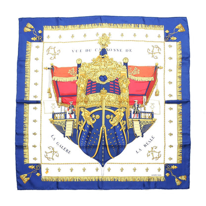 Hermes Silk Vue Du Carosse De La Galere La Reale Scarf 90 1 of 4
