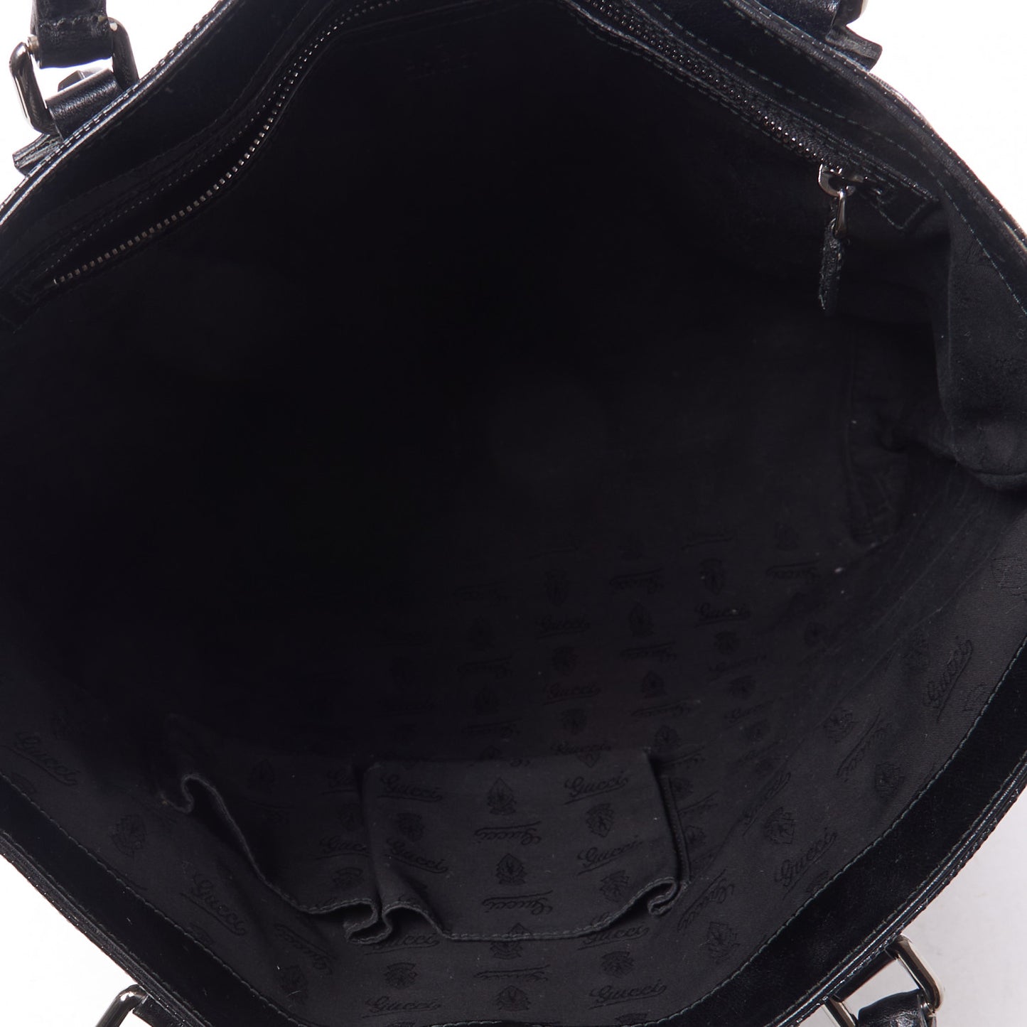 Imprime Monogram Studded Tote Black