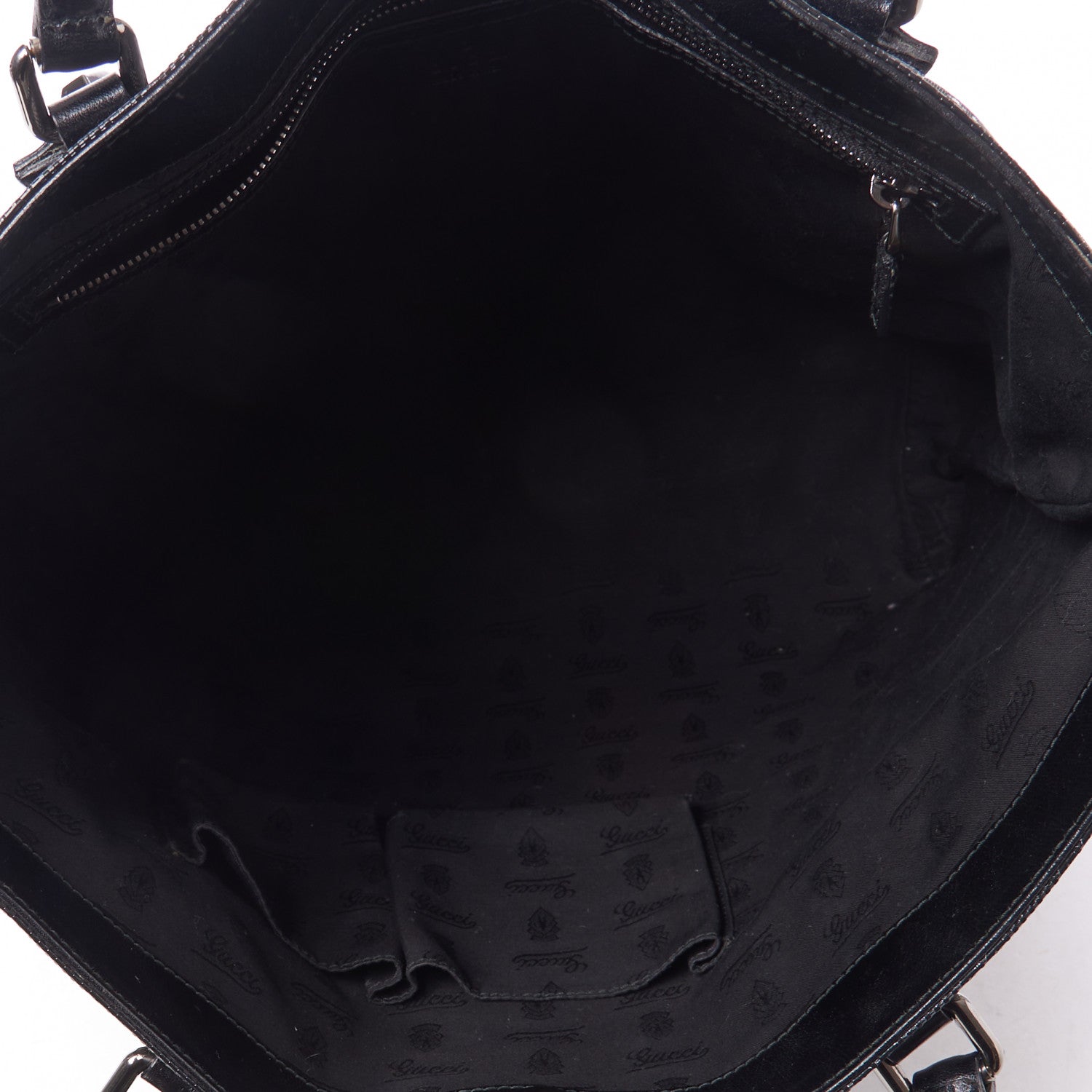 Gucci Imprime Monogram Studded Tote Black 4 of 8