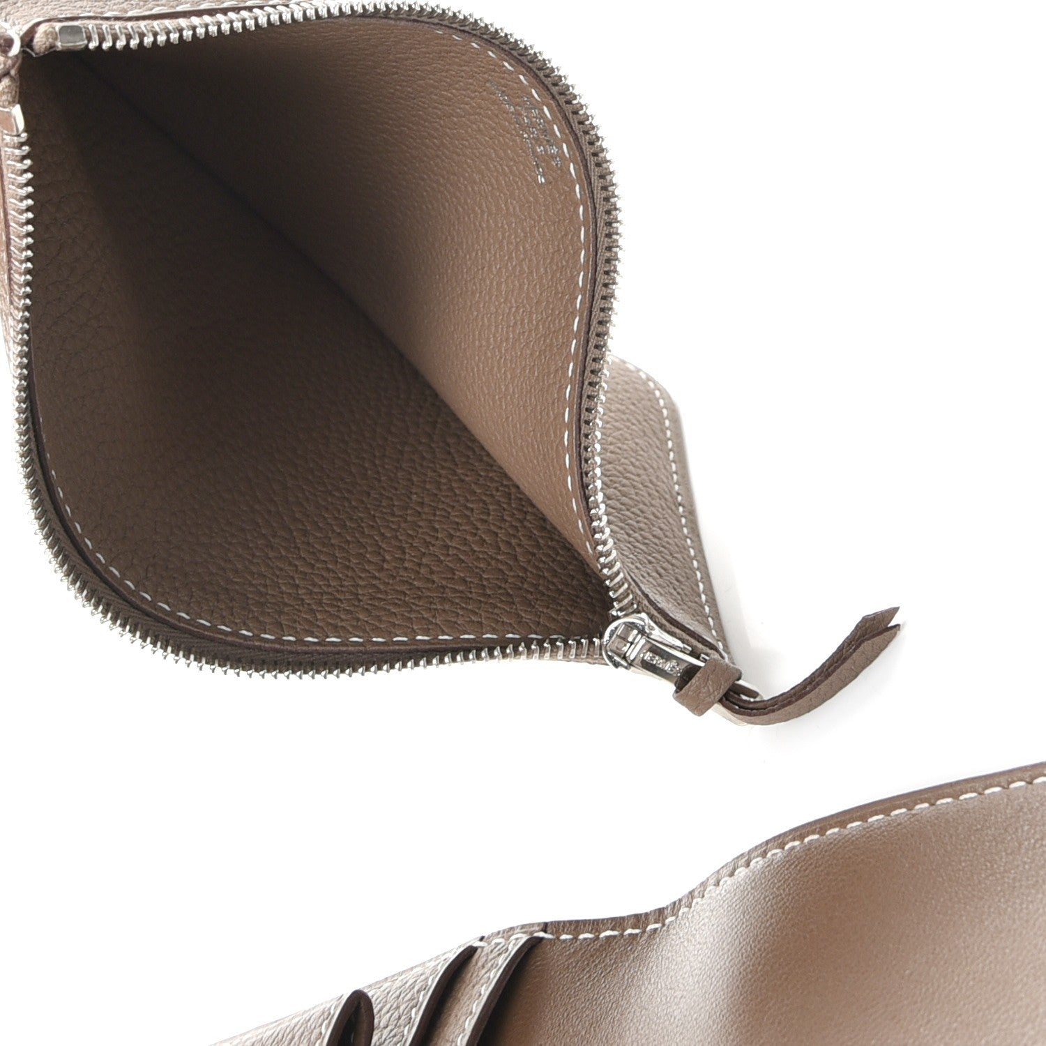 Hermes Togo Dogon Duo Wallet Etoupe 8 of 10