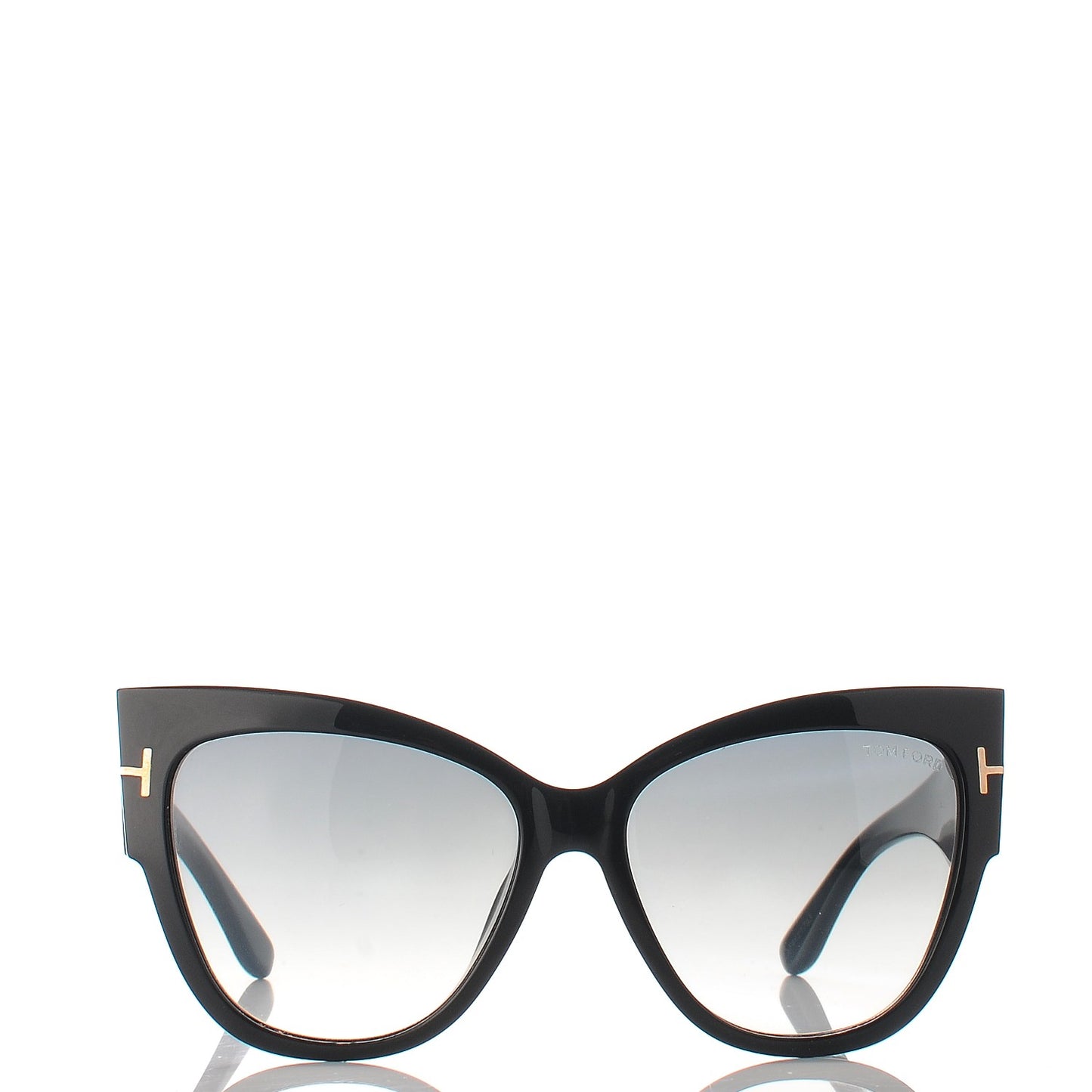 Acetate Anoushka Cat Eye Sunglasses TF371 Black