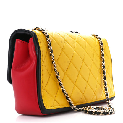 Chanel Lambskin Tri-Color Medium Graphic Flap Multicolor 3 of 12
