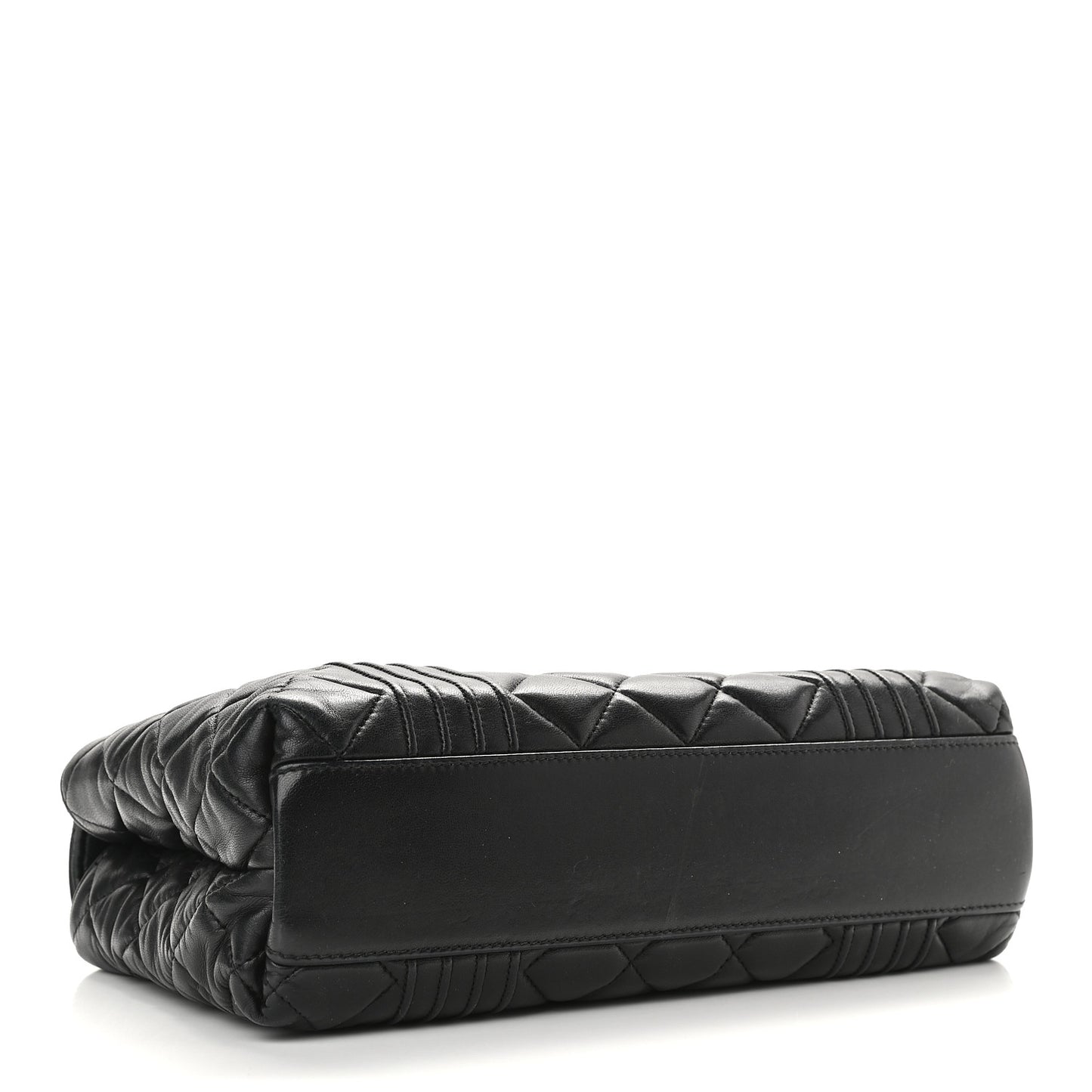 Lambskin Quilted Camera Case Black