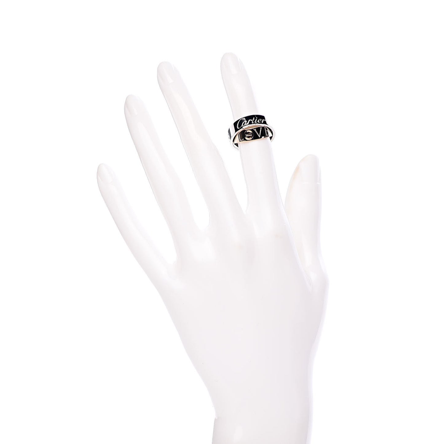 18K White Pink Gold 5.5mm Astro LOVE Ring 49 4.75