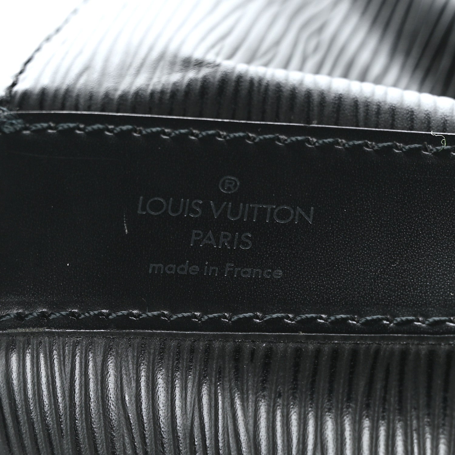 Louis Vuitton Epi Sac a Dos Drawstring Bag Black 6 of 9