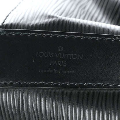 Louis Vuitton Epi Sac a Dos Drawstring Bag Black 6 of 9