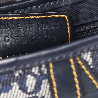 Christian Dior Monogram Saddle Bag Blue 9 of 10