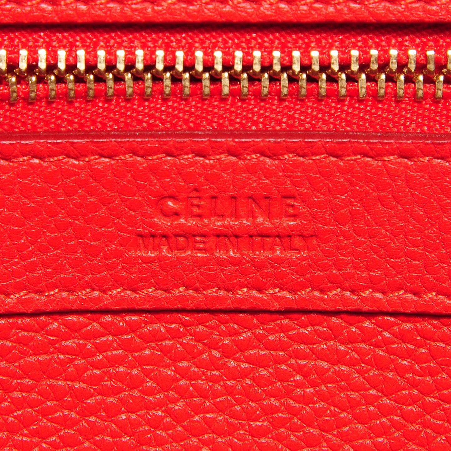 Soft Grained Calfskin Medium Cabas Phantom Vermillion