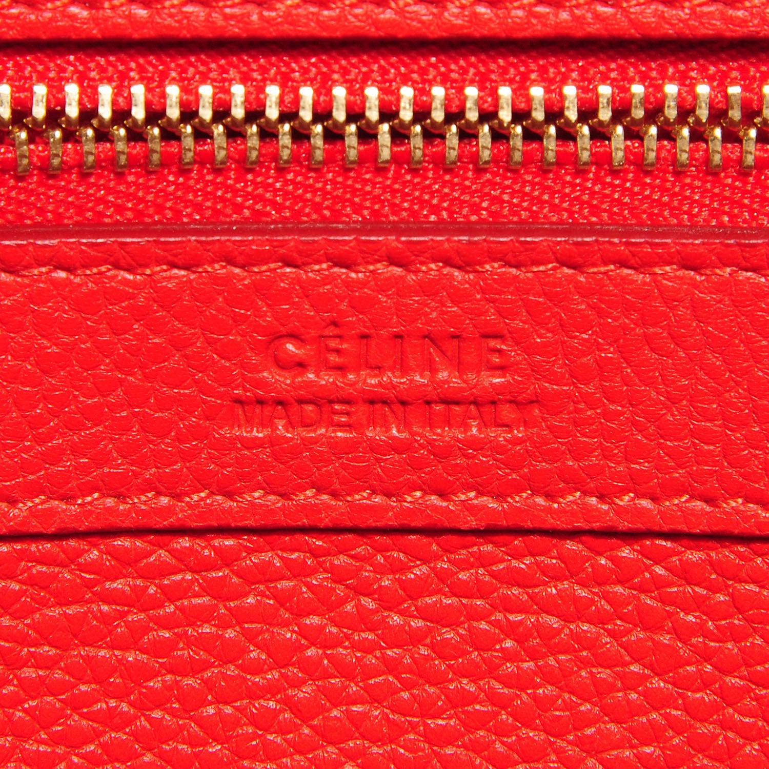 Celine Soft Grained Calfskin Medium Cabas Phantom Vermillion 6 of 8