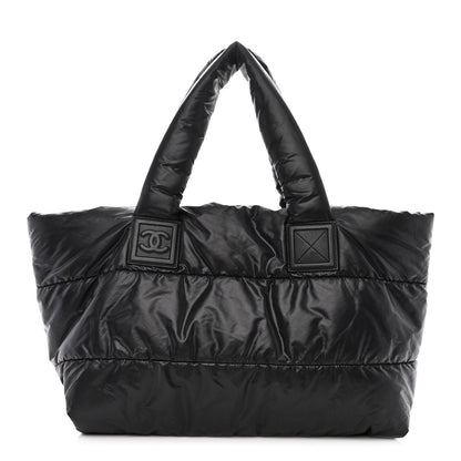 Chanel Nylon Quilted Medium Coco Cocoon Reversible Tote Black 1 of 10
