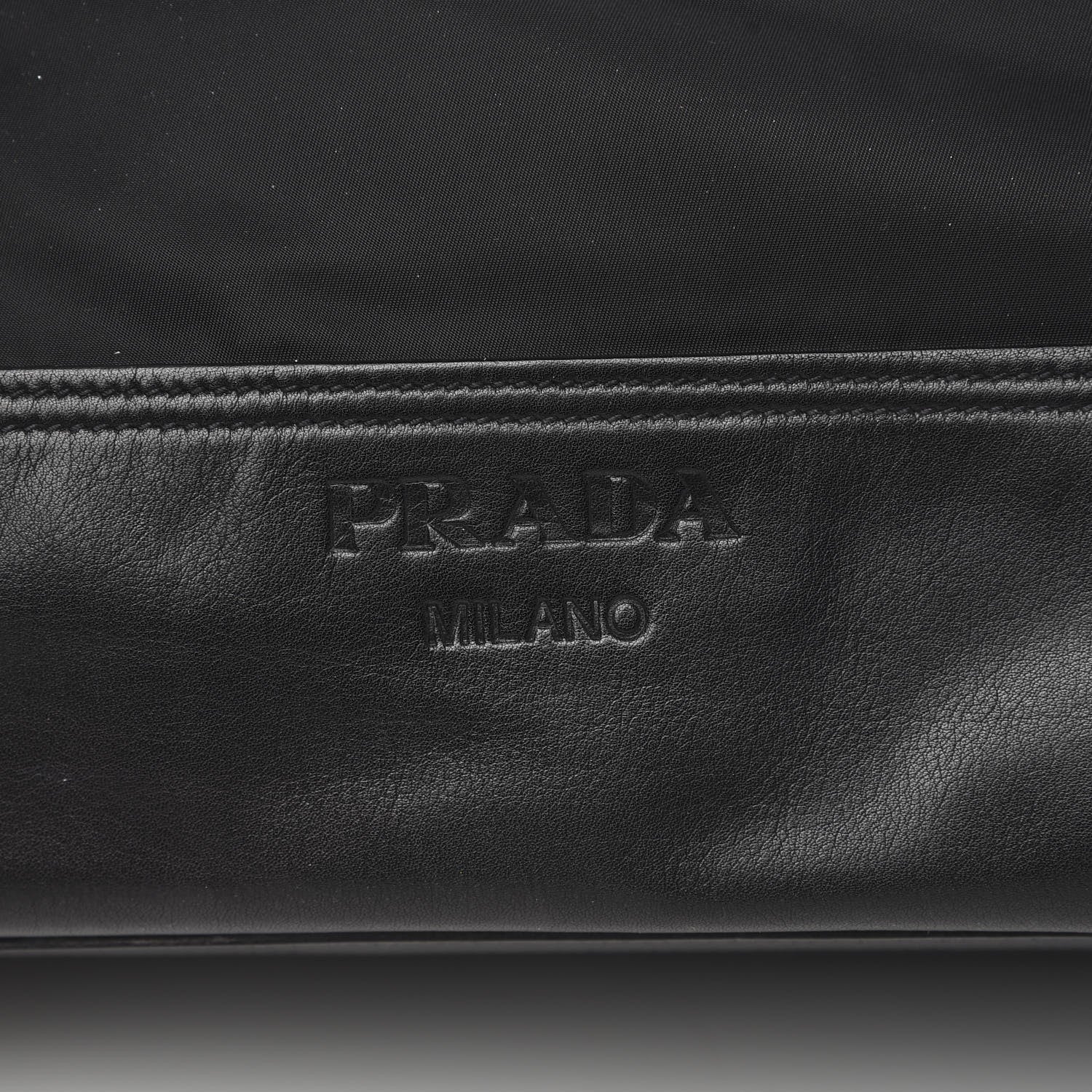 Prada Tessuto Nylon Soft Calf Tote Black 13 of 13