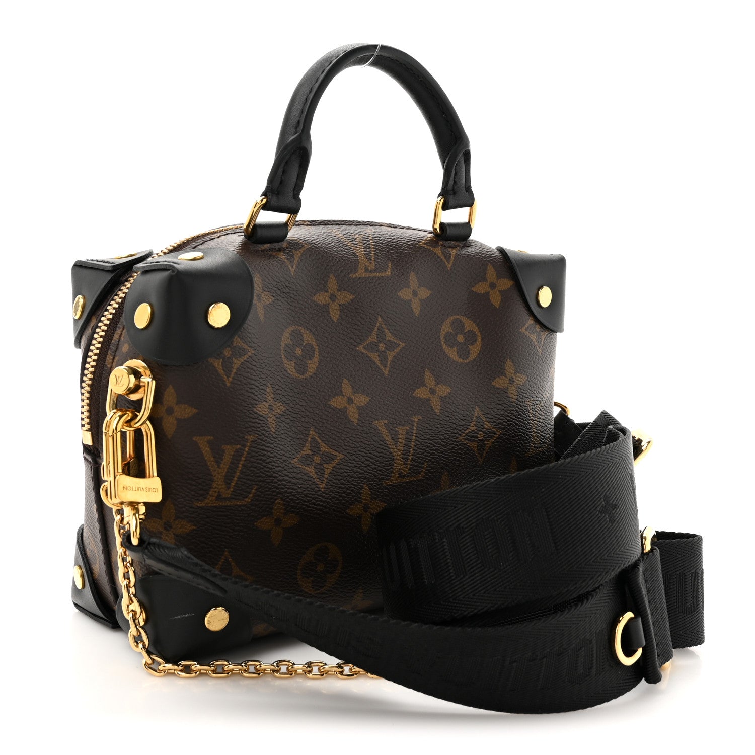 Louis Vuitton Monogram Petite Malle Souple Black 3 of 14