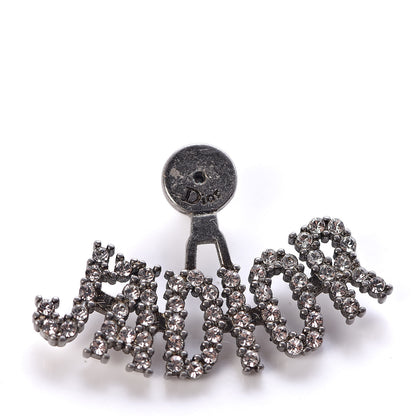 Christian Dior Palladium Crystal J'adior Earrings 4 of 6